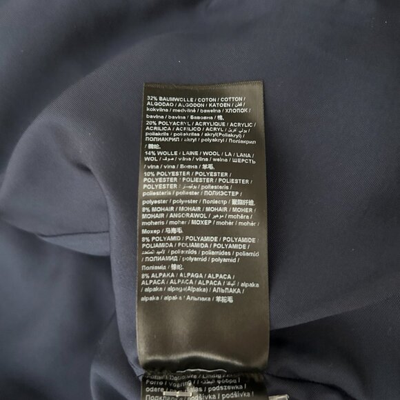 Luisa Cerano Grey Tweed Women's Cropped Coat Size EU 36 - Picture 10 of 11